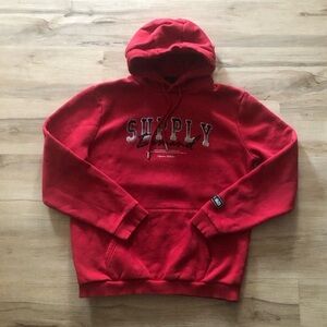 Supply and Demand New York City Red Men's Sweater Hoodie Streetwear